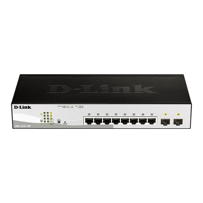 Network Switch D-Link Dgs-1210-10p 10 Ports 10/100/1000mbps Poe