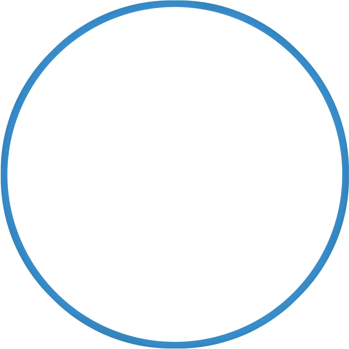 Hula Hoop HQ 60cm Φ19mm 230g Blue - AMILA