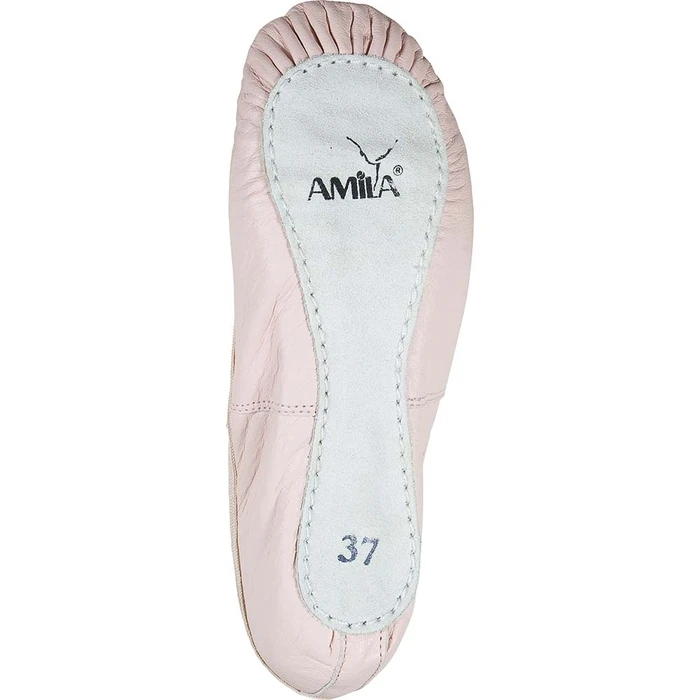 AMILA Leather Ballet Shoes Salmon, Size 32 (19 cm)
