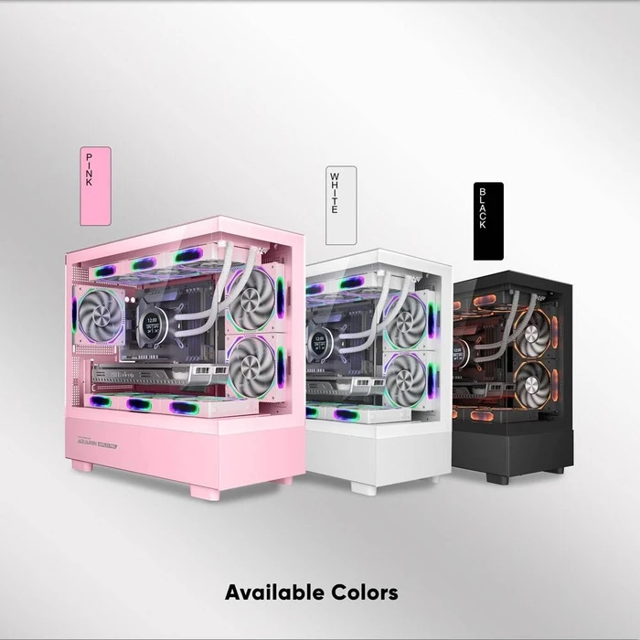 Κουτί Η/Υ Armaggeddon Rgb M-Atx Dual Chamber Gaming Aquaron Duplex Pro White