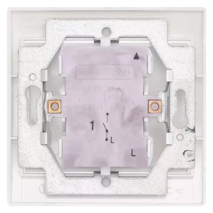 Tesla Stropkov Διακόπτης Τοίχου A0260, Μονός, 1-Way, Λευκός
