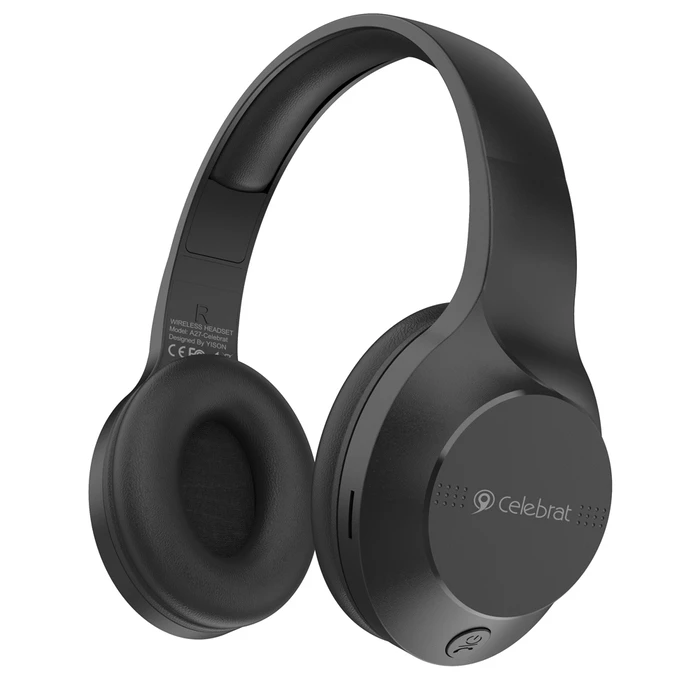 Headphones Celebrat headphones A27, wireless & wired, Bluetooth 5.3, Φ40mm, μαύρα