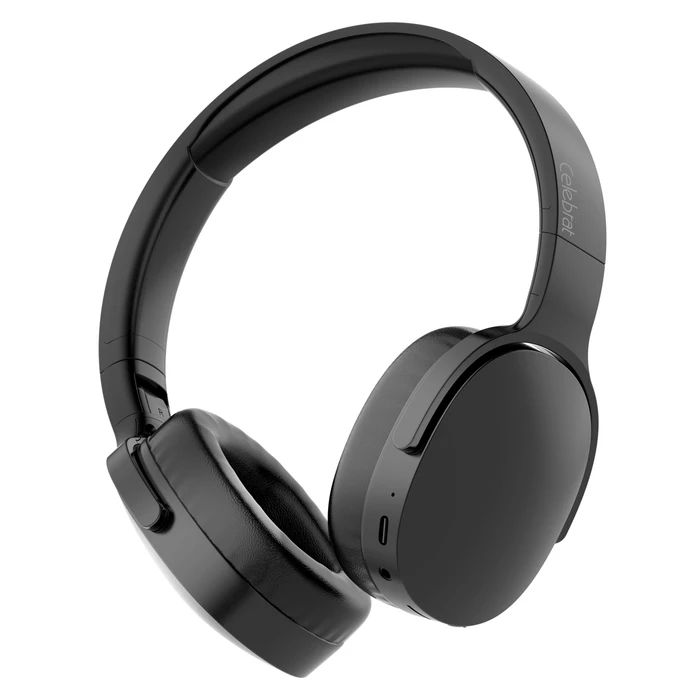 Celebrat A45-BK Ασύρματα / Ενσύρματα Over Ear Ακουστικά με 16 ώρες Λειτουργίας Μαύρα