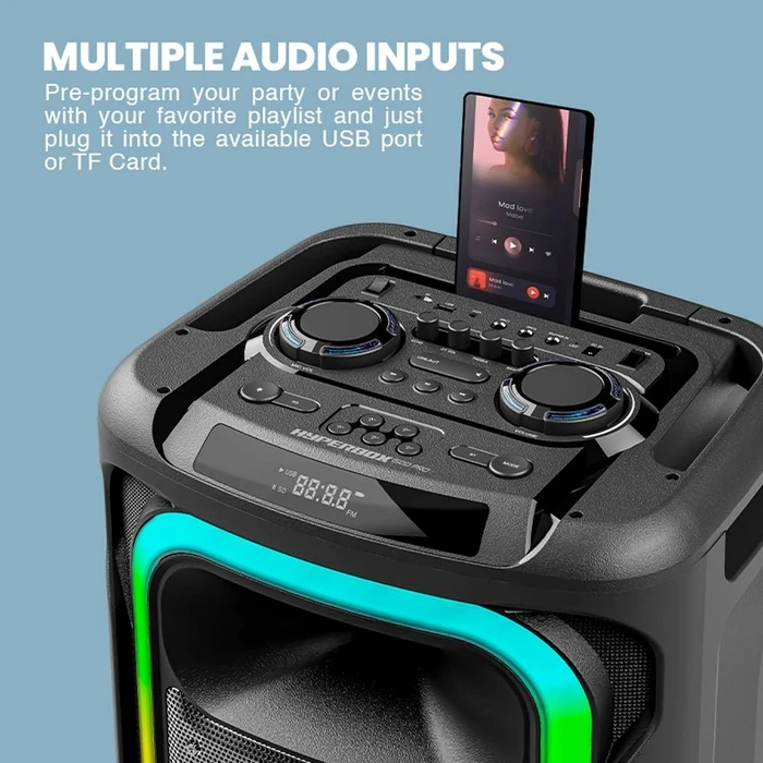 Karaoke Sonic Gear Rgb Hda Speaker 240W Hyperbox 1500 Pro Black