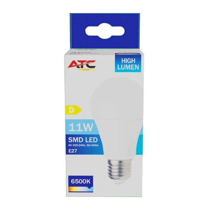 Atc Λαμπτήρας LED SMD High Lumen A60 E27 11W 1520lm 6500K