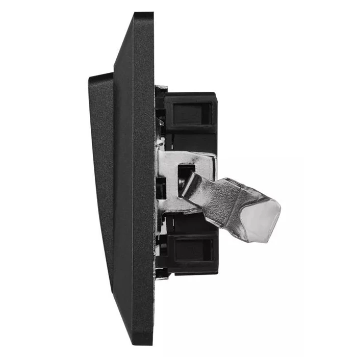 Emos Μπουτόν Κουδουνιού/Κλιμακοστάσιου A6100.9, Μονό, 1/0, 10a, Μαύρο