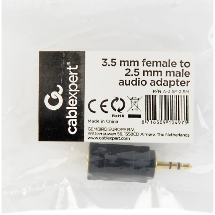 Αντάπτορας 3,5mm Cablexpert Female to 2,5MM Male Audio