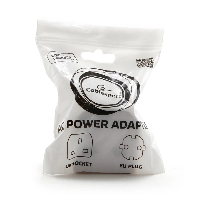 Αντάπτορας Πρίζας Cablexpert AC UK SOCKET to EU SCHUKO PLUG 7,5A