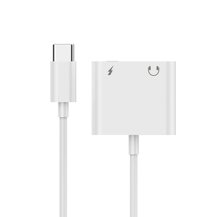Αντάπτορας USB Cablexpert USB-C PLUG to Stereo 3.5MM AUDIO with EXTRA SOCKET White