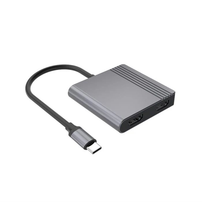 USB-C Multi Port Adapter CABLEXPERT 3 in 1 HDMI USB PD Space Grey