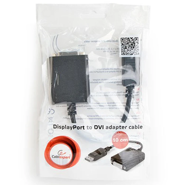 Αντάπτορας DisplayPort Cablexpert V1.2 to DUAL-LINK DVI With Cable Black