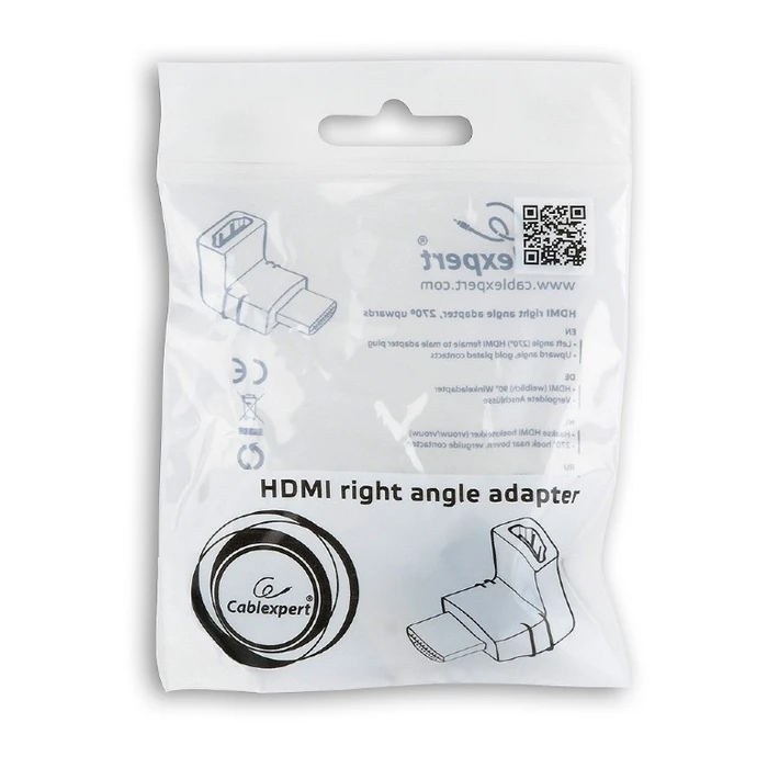 Αντάπτορας HDMI Cablexpert RIGHT ANGLE 270o UPWARDS