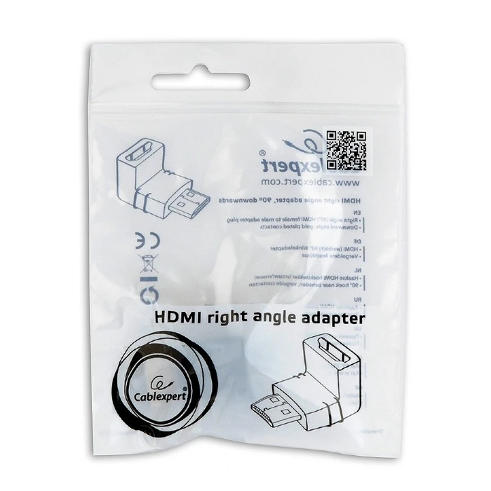 Αντάπτορας HDMI Cablexpert RIGHT ANGLE 90o DOWNWARDS