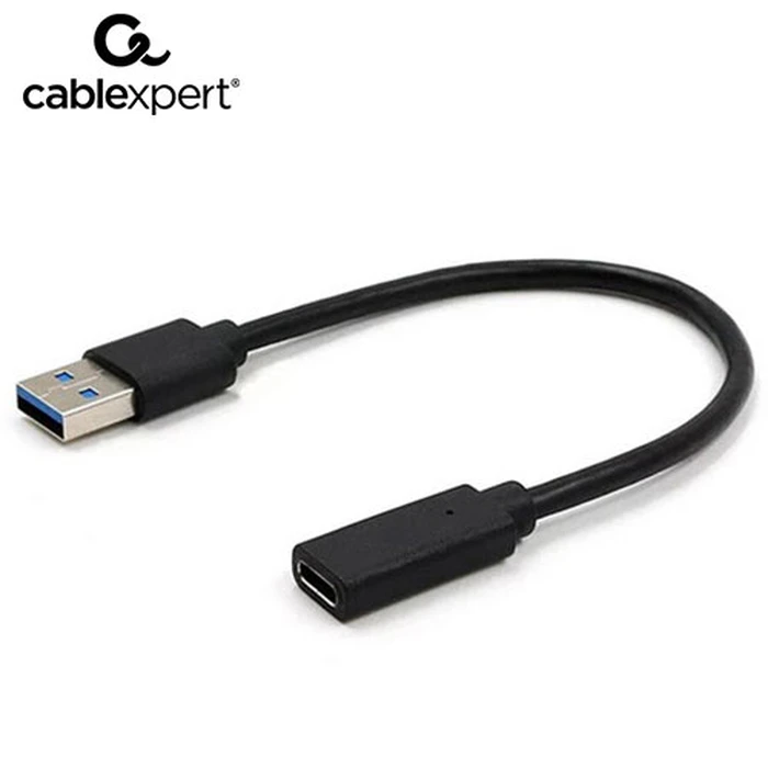 Αντάπτορας USB Cablexpert USB3.1 AM to Type-C Female 10CM Black