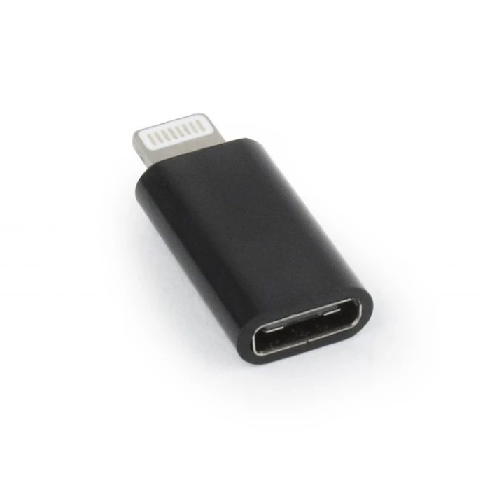 Αντάπτορας USB Cablexpert Type-C (CF/8PIN M) Black