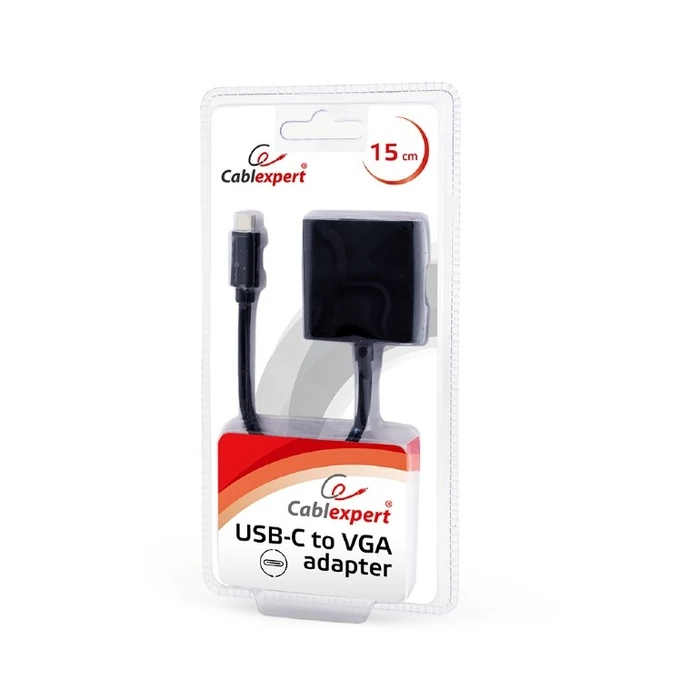 Αντάπτορας USB Cablexpert USB-C to VGA Black
