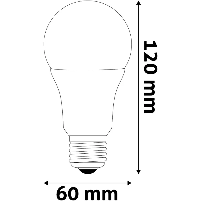 Λάμπα LED Avide Κοινή A60 11W E27 Θερμό 3000K Dimmable