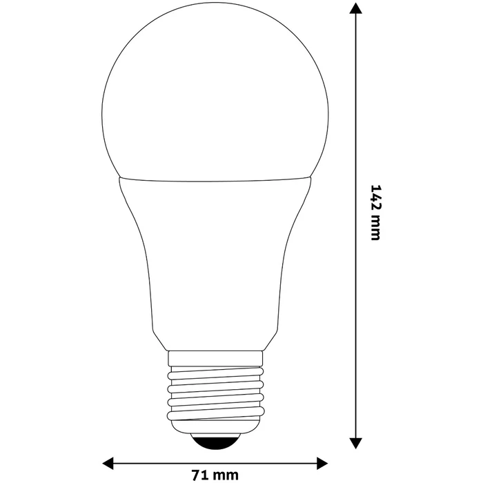 Λάμπα LED Avide Κοινή A70 16W E27 Θερμό 3000K Υψηλής Φωτεινότητας