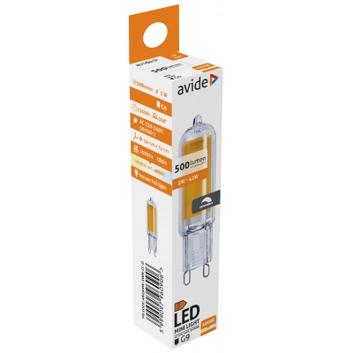 Λάμπα LED Avide 5W G9 COB NW 4000K Dimmable