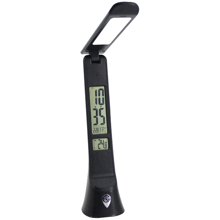 Φωτιστικό Γραφείου Avide LED Δερμάτινο Hugo Μαύρο 6W με Ημερολόγιο