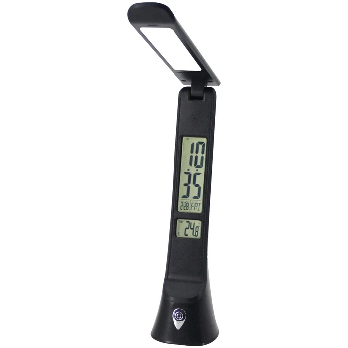 Φωτιστικό Γραφείου Avide LED Δερμάτινο Hugo Μαύρο 6W με Ημερολόγιο