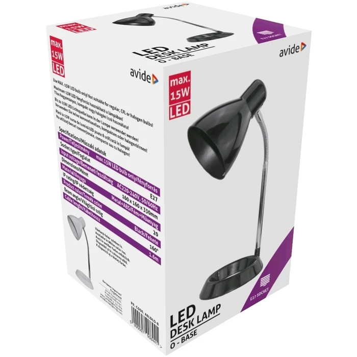 Φωτιστικό Γραφείου Avide Basic O Base Μαύρο