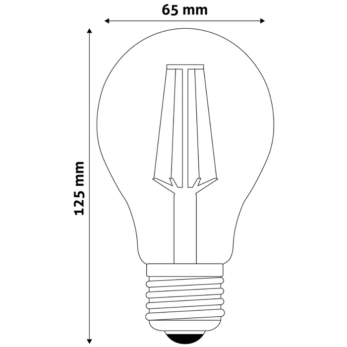 Λάμπα LED Avide Κοινή 12W E27 A65 360° Θερμό 2700K Υψηλής Φωτεινότητας