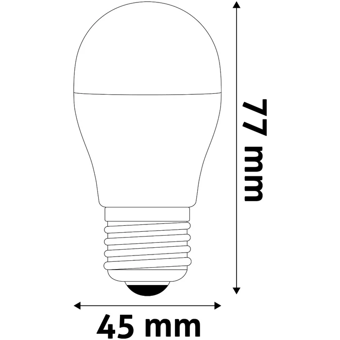 Λάμπα LED Avide Σφαιρική G45 2.9W E27 Θερμό 3000K Super Υψηλής Φωτεινότητας