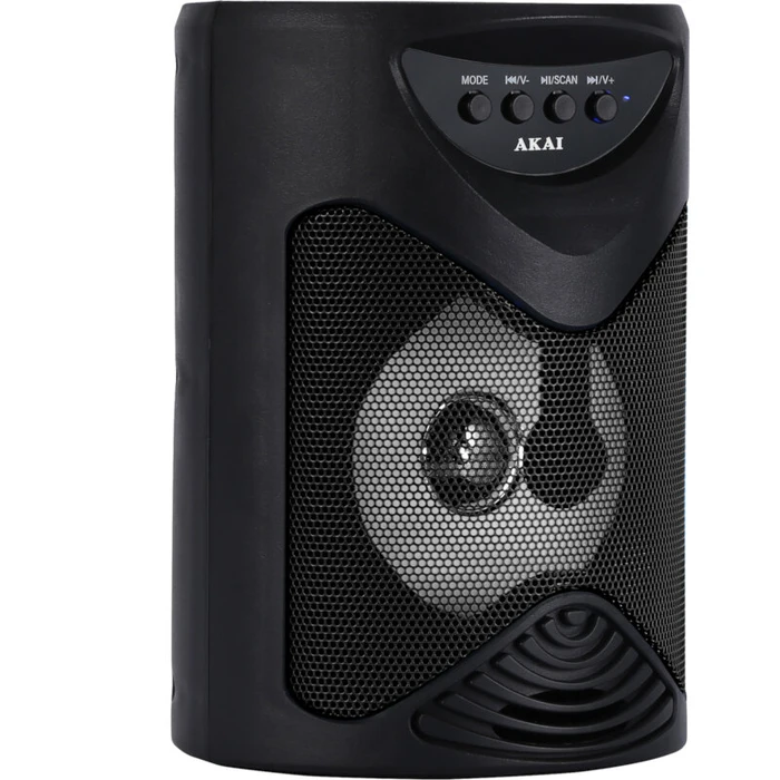 Karaoke Bluetooth Akai Abts-704 Karaoke Με Usb, Tws, Led, Micro Sd, Aux Και Είσοδο Μικροφώνου  5 W