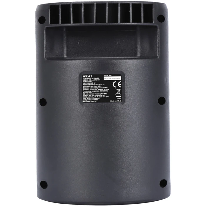 Karaoke Bluetooth Akai Abts-704 Karaoke Με Usb, Tws, Led, Micro Sd, Aux Και Είσοδο Μικροφώνου  5 W