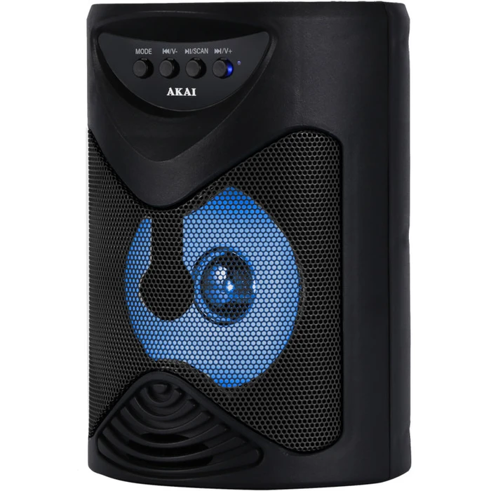 Karaoke Bluetooth Akai Abts-704 Karaoke Με Usb, Tws, Led, Micro Sd, Aux Και Είσοδο Μικροφώνου  5 W