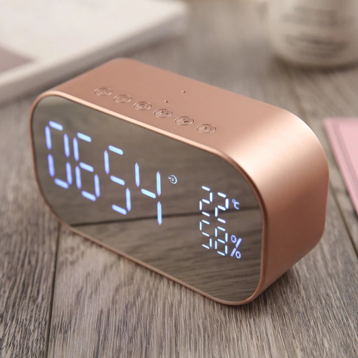 Ραδιορολόι Akai ABTS-S2 GD και ηχείο Bluetooth με Aux-In, micro SD, USB 6 W