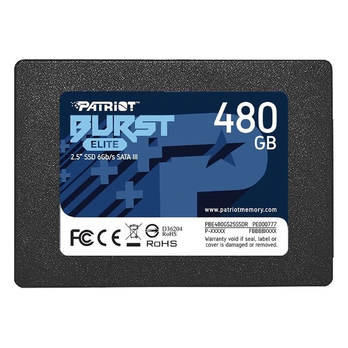 Σκληρός Δίσκος SSD 480GB Patriot Burst Elite - 2.5" - SATA 6 GB/s