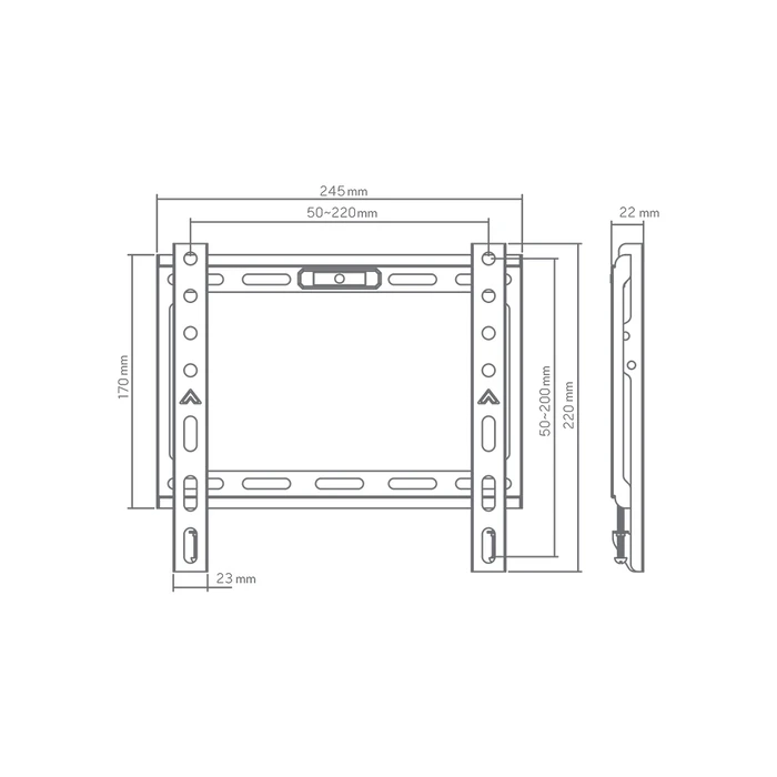 Βάση Τηλεόρασης Sbox Budget 13-43' Max Vesa 200x200