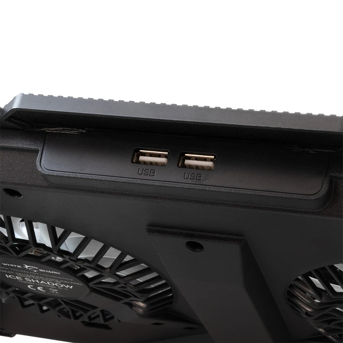 Laptop Cooler White Shark Gcp-10 2 Fans Rgb