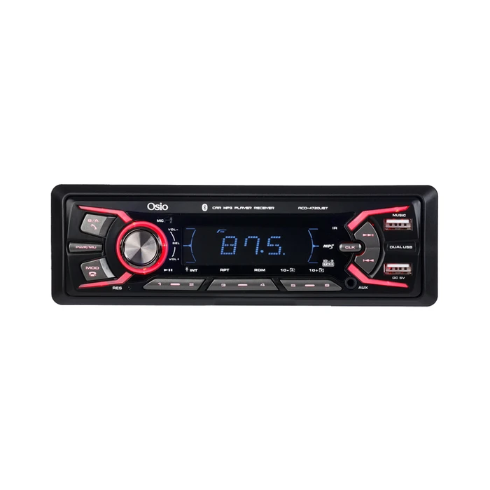 Ηχοσύστημα Αυτοκινήτου Osio Aco-4720ubt Με 7 Φωτισμούς Fm, 2xusb, Aux-In, Bluetooth Και Τηλεχειριστήριο 4 X 45w