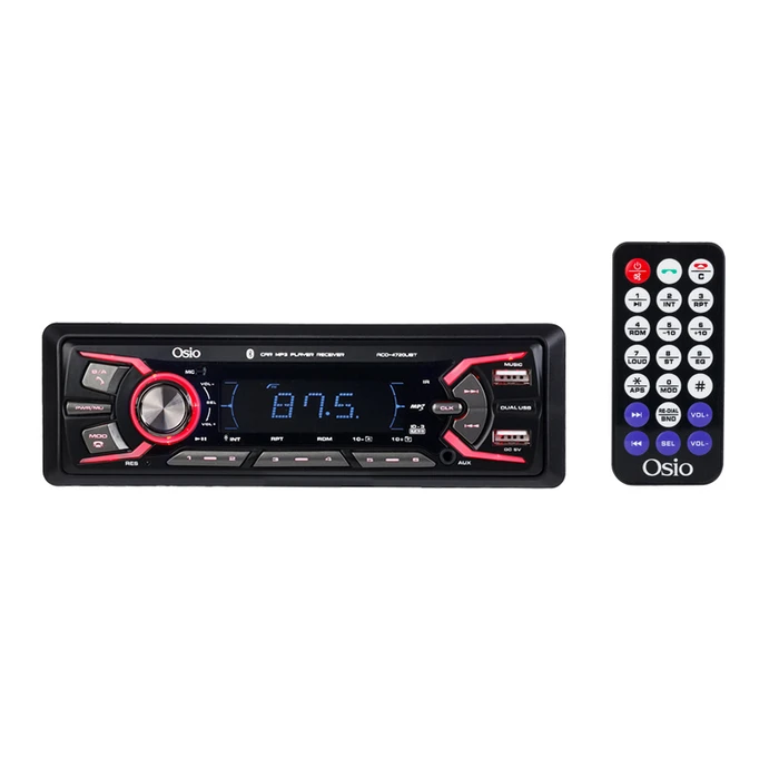 Ηχοσύστημα Αυτοκινήτου Osio Aco-4720ubt Με 7 Φωτισμούς Fm, 2xusb, Aux-In, Bluetooth Και Τηλεχειριστήριο 4 X 45w