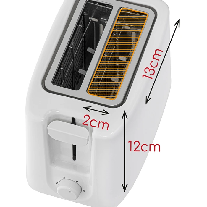 Φρυγανιέρα Adler 2 Slice 900w White