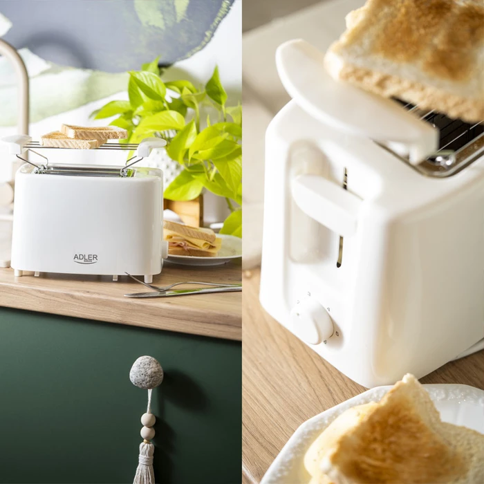 Φρυγανιέρα Adler 2 Slice 900w White