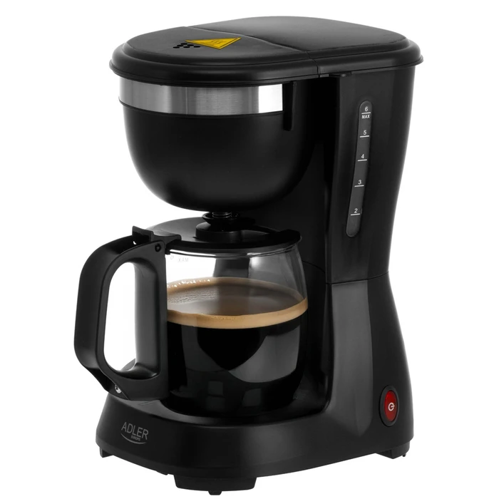 ADLER Drip Coffee Maker 0.6L Black