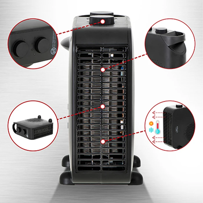 Αερόθερμο Adler 2000w Black