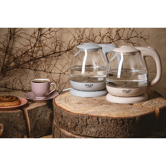 Βραστήρας Adler ELECTRIC GLASS 1L CREAM