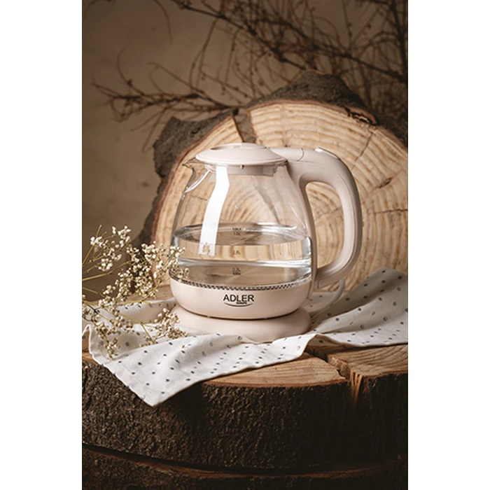 Βραστήρας Adler ELECTRIC GLASS 1L CREAM
