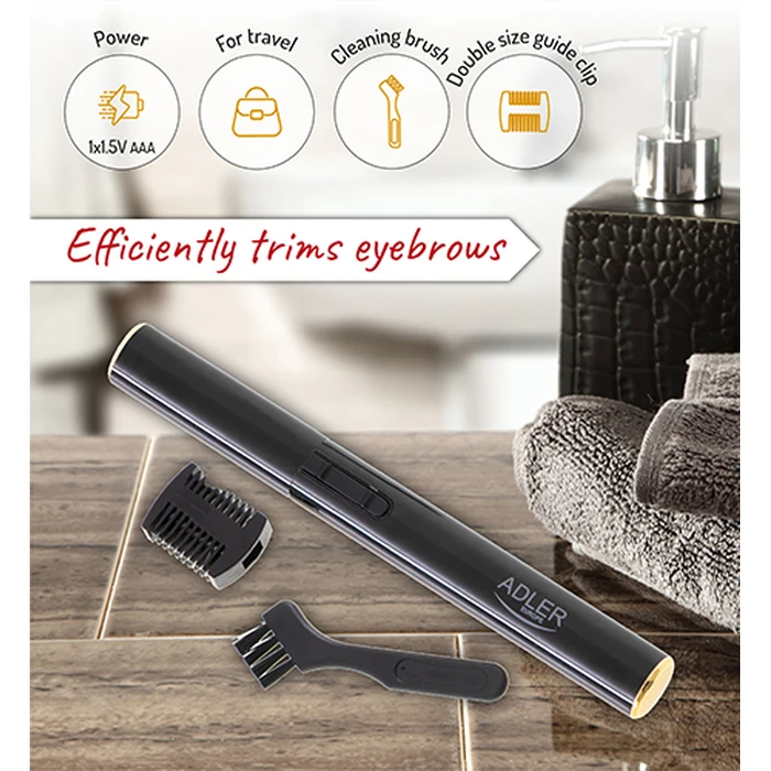 Trimmer Adler EYEBROWN Black