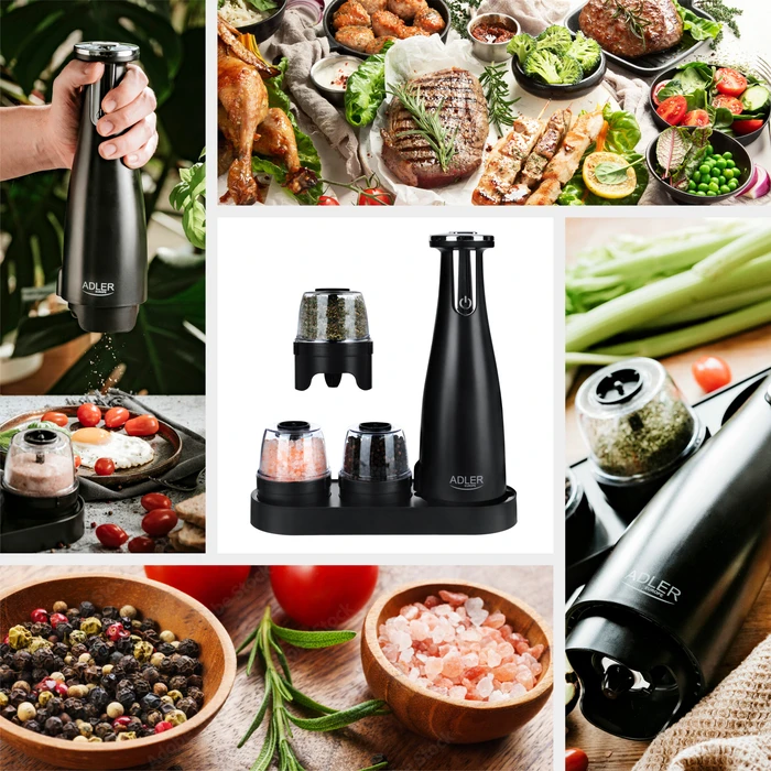 Μύλοι Μπαχαρικών Adler 3 IN 1 ELECTRIC SPICE GRINDER Black
