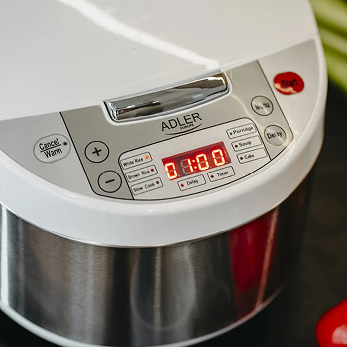 Βραστήρας Ρυζιού Adler 6-In-1 Multi-Cooker 3.25l 700w White/Silver 