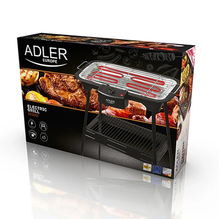 Ηλεκτρική Ψησταριά Adler With REMOVABLE HEATER