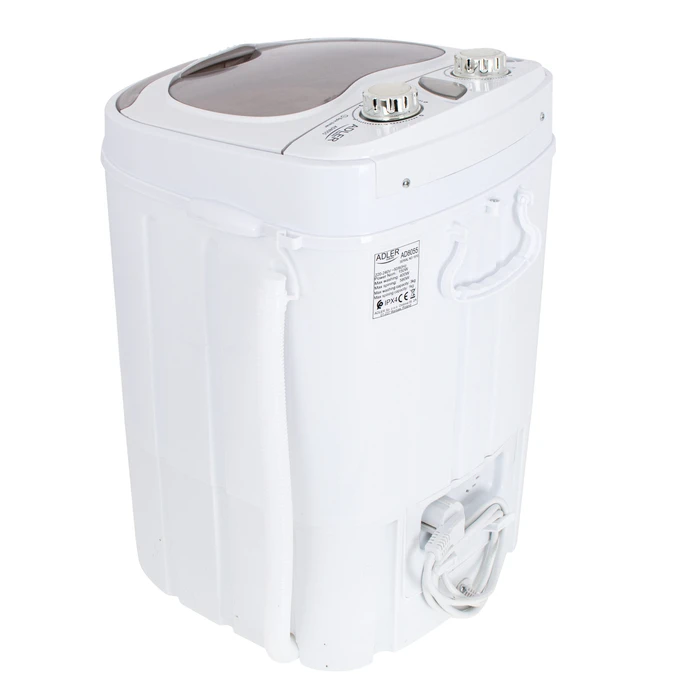 Mini Πλυντήριο Ρούχων Adler TRAVEL WASHER-EXTRACTOR White