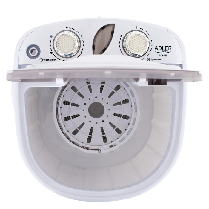 Mini Πλυντήριο Ρούχων Adler TRAVEL WASHER-EXTRACTOR White
