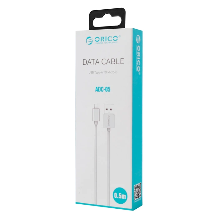 Orico USB 2.0 Cable USB-C male - USB-A Λευκό 0.5m ADC-05-V2-WH-BP